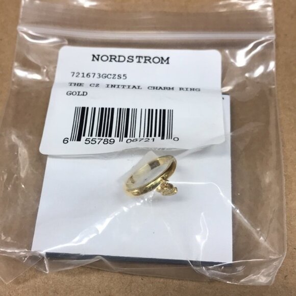 ARGENTO VIVO STERLING SILVER Pave S Initial Charm Ring - Picture 3 of 5